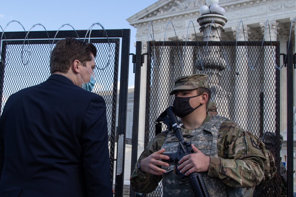 US Rep Jacob LaTurner visits Kansas National Guard in DC