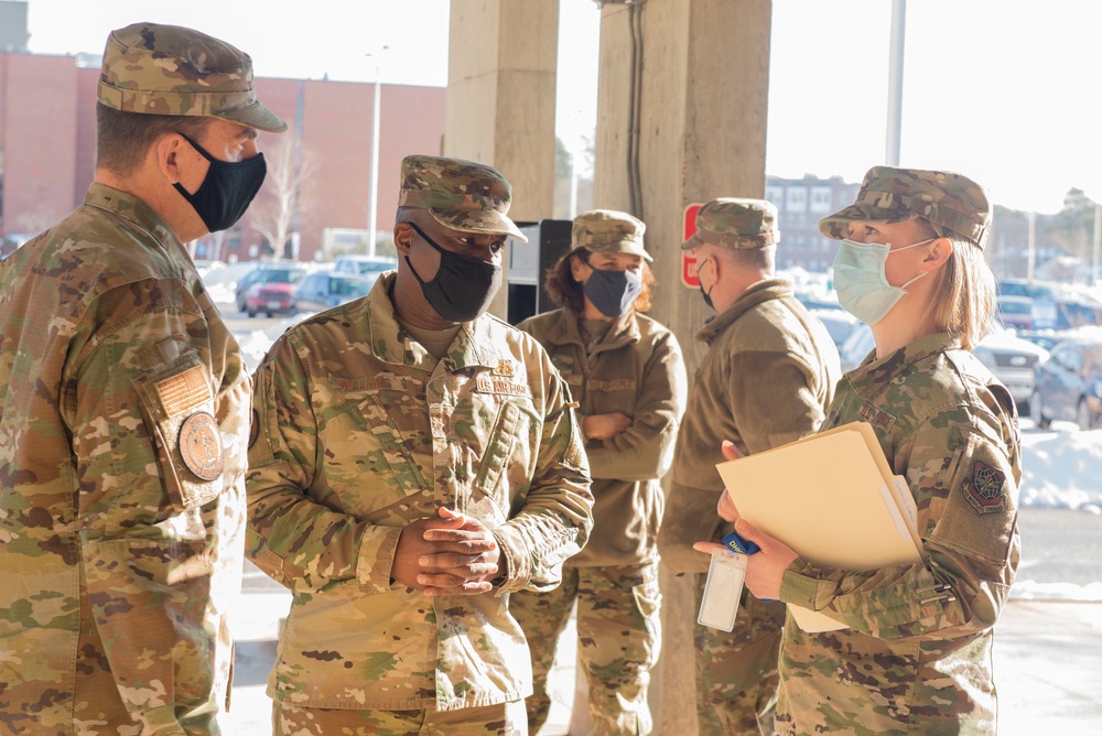 Director of the Air National Guard Visits COVID Relief Mission Sites