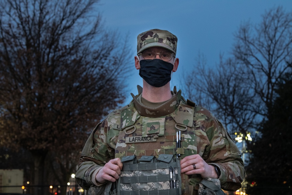 Michigan National Guard Chemical Soldier in Washington D.C.