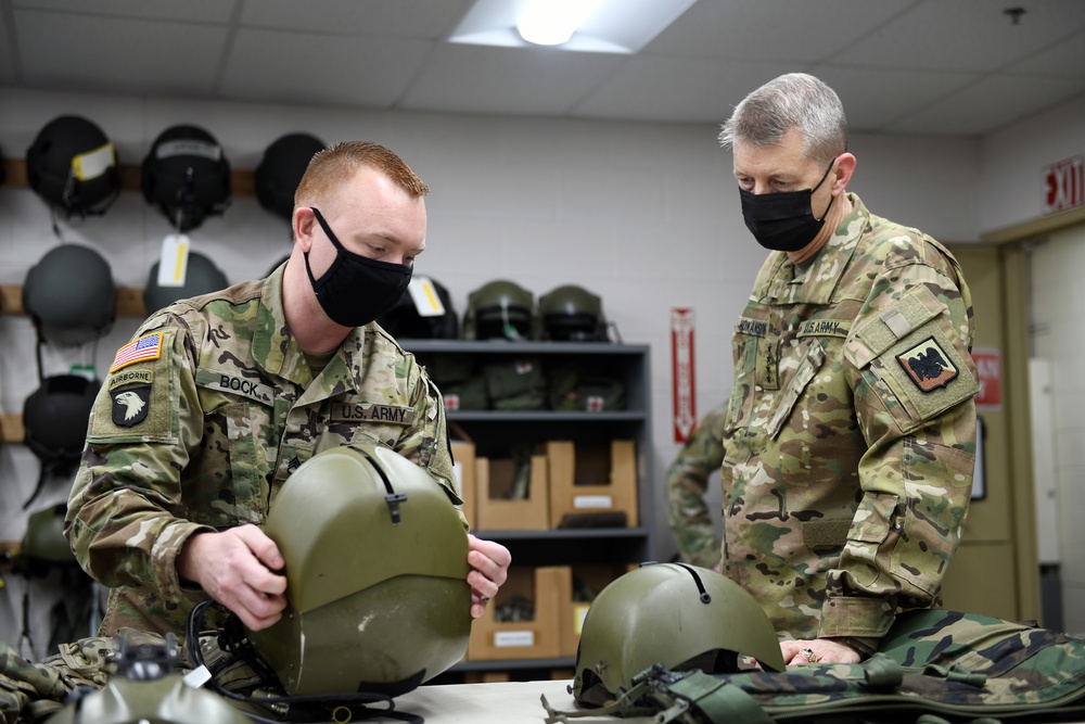 Gen. Hokanson 1-130th Attack Recon Battalion visit