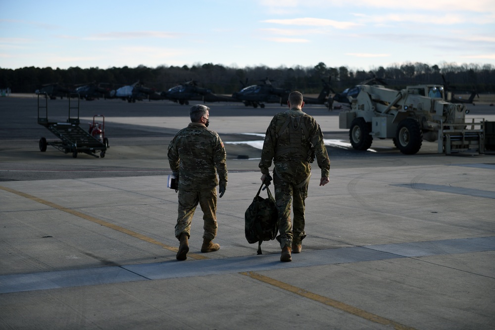 Gen. Hokanson 1-130th Attack Recon Battalion visit