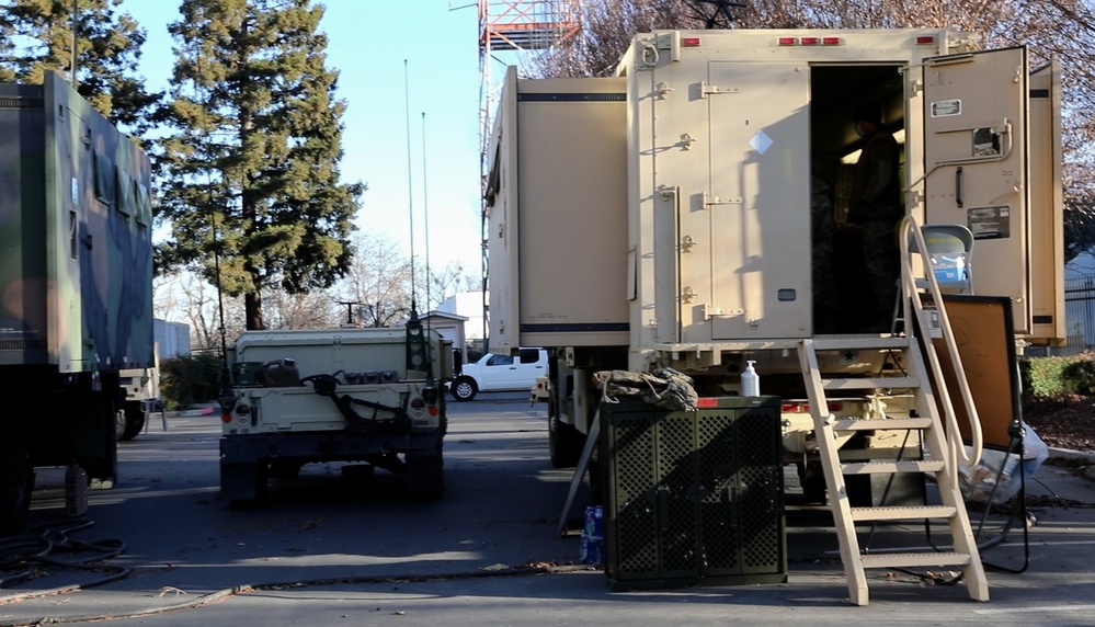 40th ID provides communications support in Sacramento during Inauguration