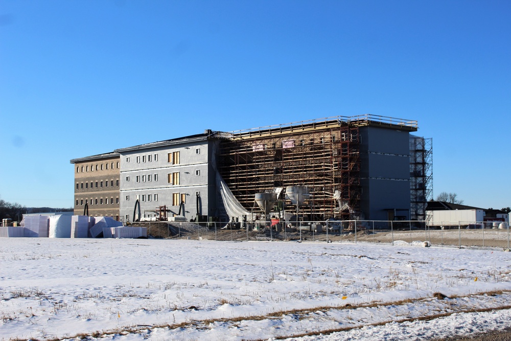 Construction of new, modern barracks building continues at Fort McCoy