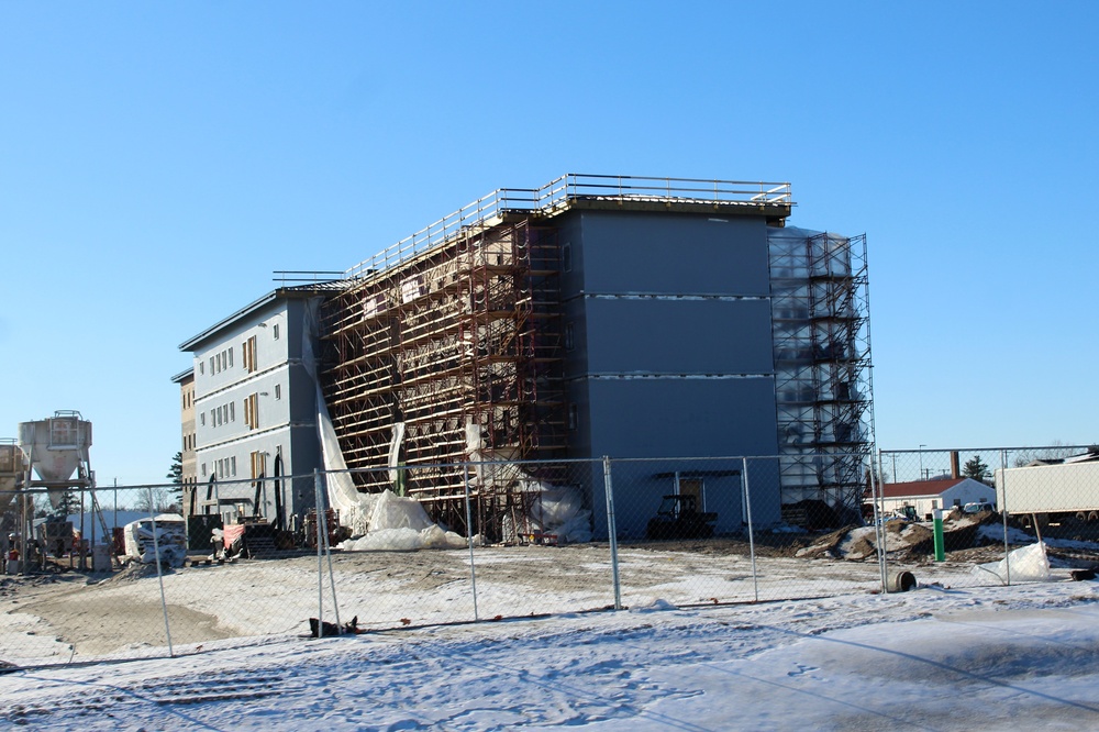 Construction of new, modern barracks building continues at Fort McCoy