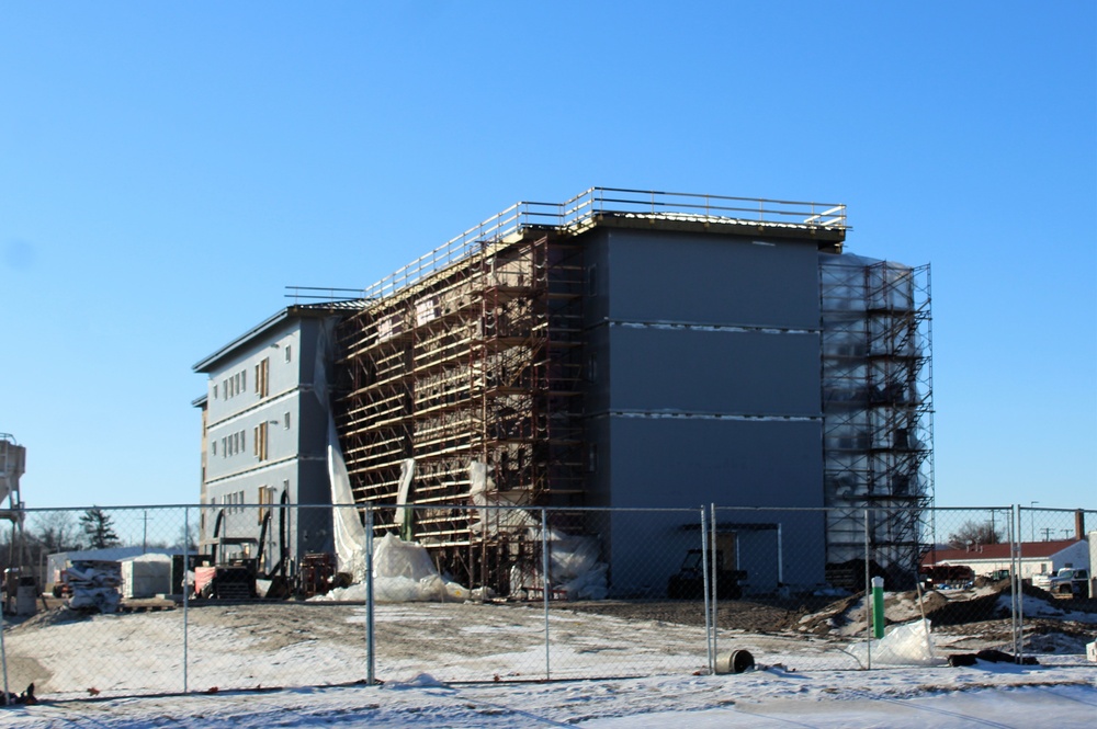 Construction of new, modern barracks building continues at Fort McCoy