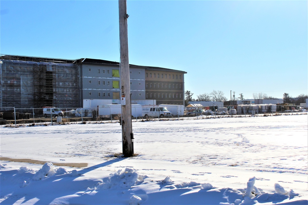 Construction of new, modern barracks building continues at Fort McCoy