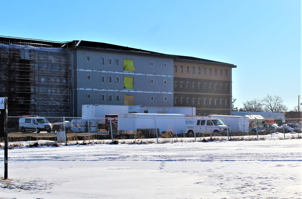 Construction of new, modern barracks building continues at Fort McCoy