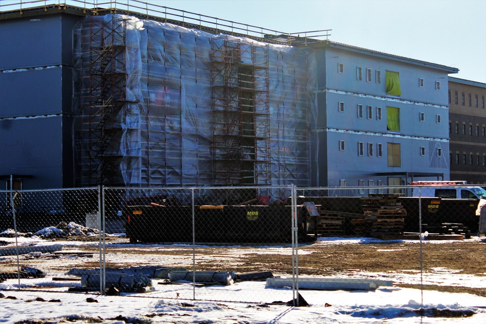 Construction of new, modern barracks building continues at Fort McCoy