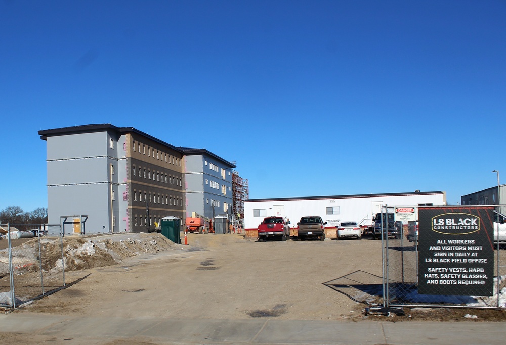 Construction of new, modern barracks building continues at Fort McCoy