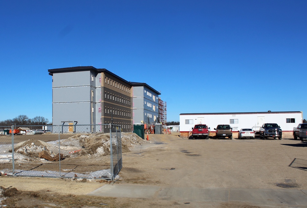 Construction of new, modern barracks building continues at Fort McCoy