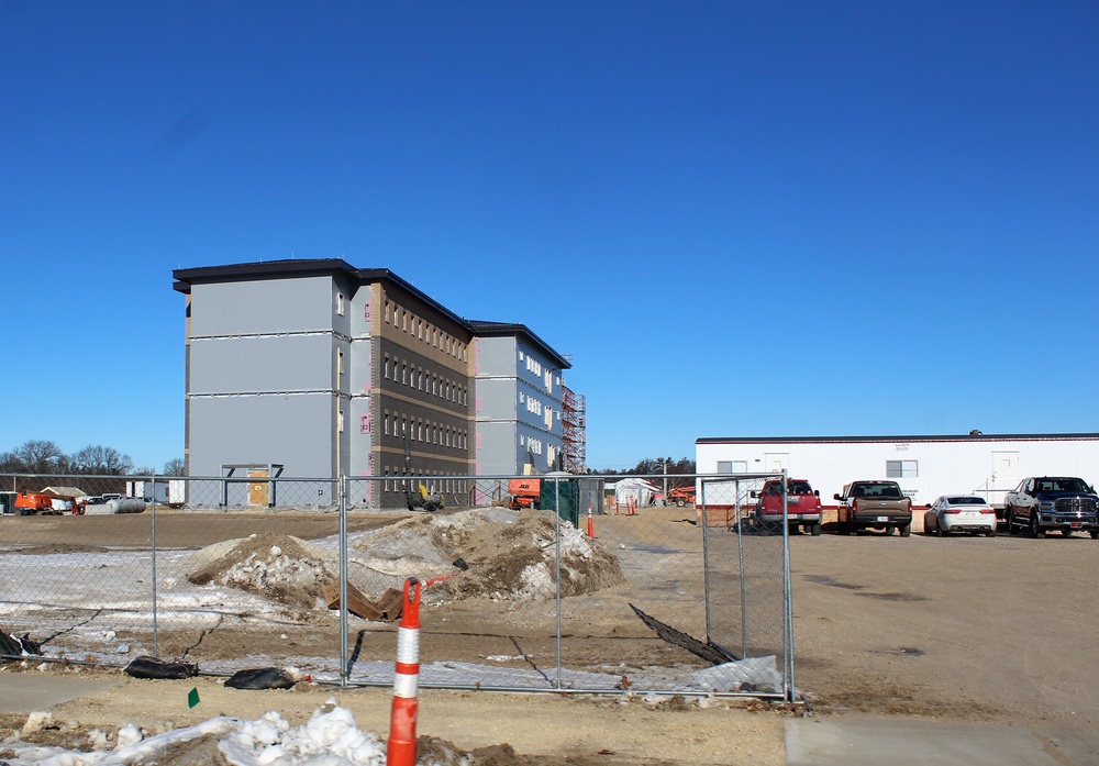 Construction of new, modern barracks building continues at Fort McCoy