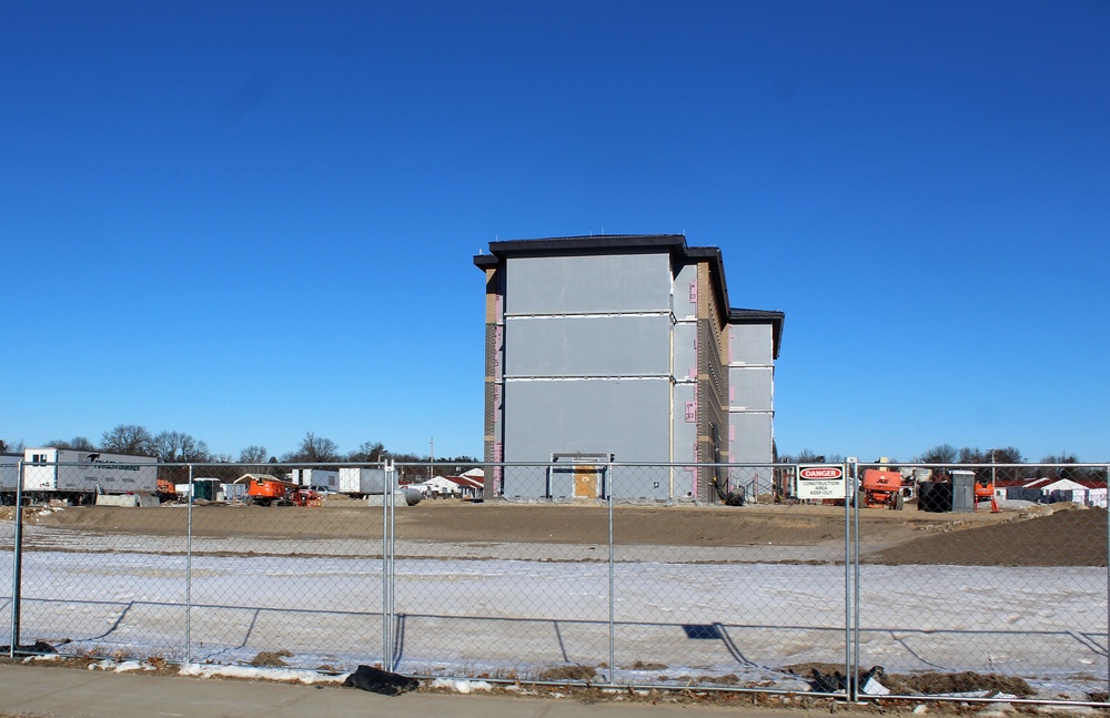 Construction of new, modern barracks building continues at Fort McCoy