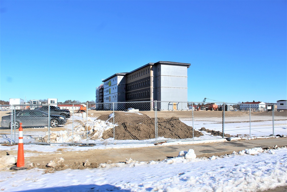 Construction of new, modern barracks building continues at Fort McCoy