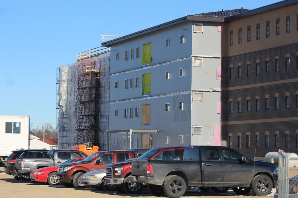 Construction of new, modern barracks building continues at Fort McCoy