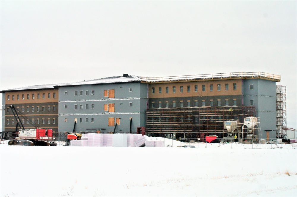 Construction of new, modern barracks building continues at Fort McCoy