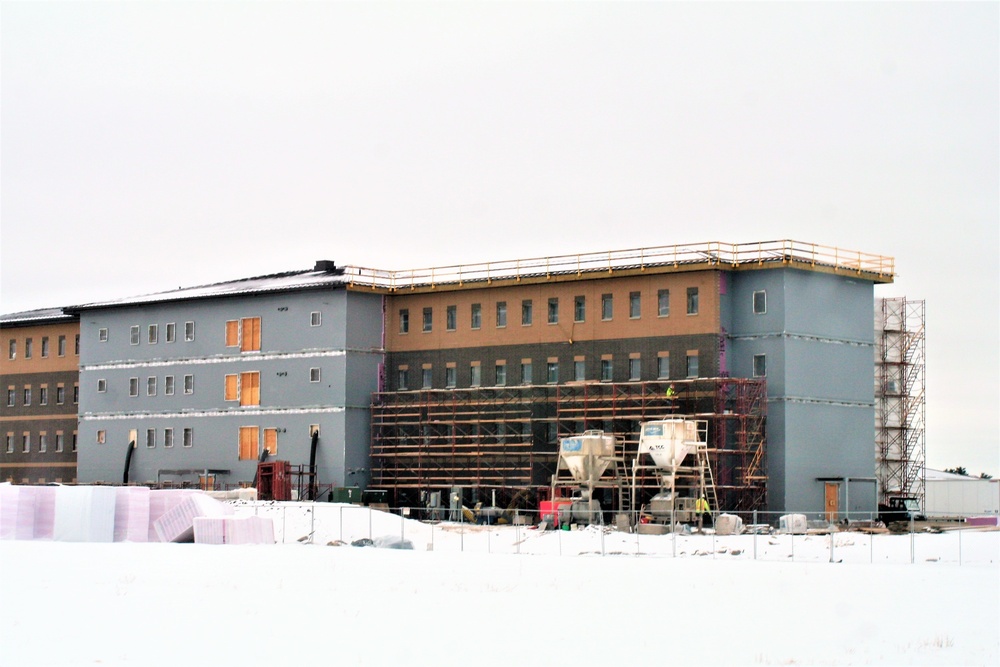 Construction of new, modern barracks building continues at Fort McCoy