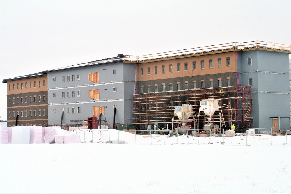 Construction of new, modern barracks building continues at Fort McCoy