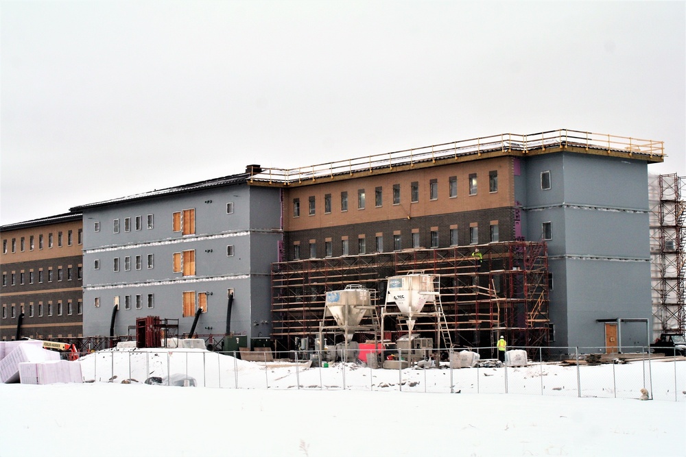 Construction of new, modern barracks building continues at Fort McCoy