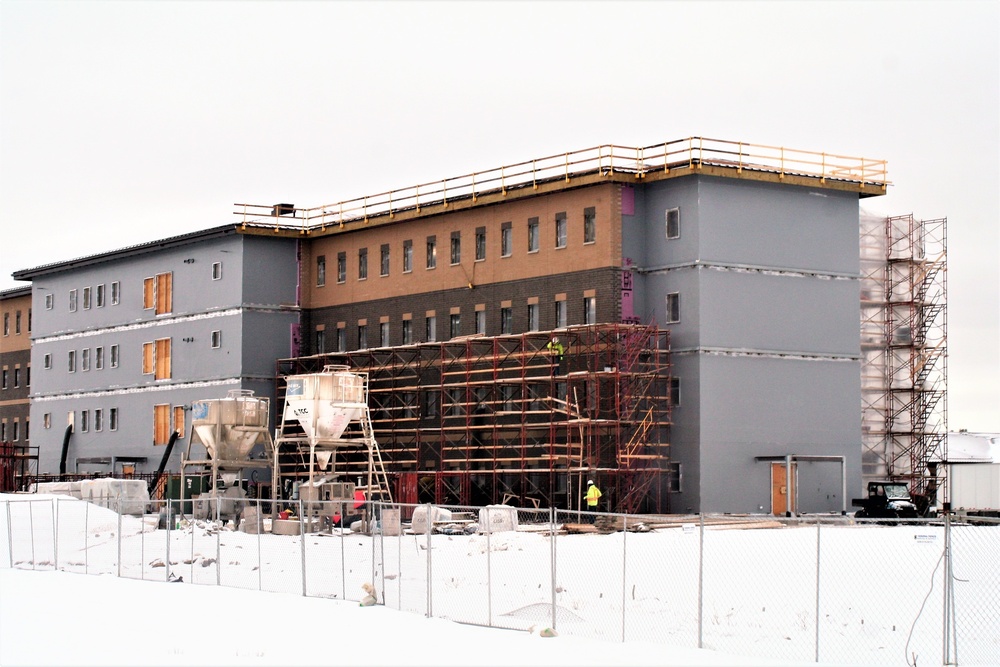 Construction of new, modern barracks building continues at Fort McCoy