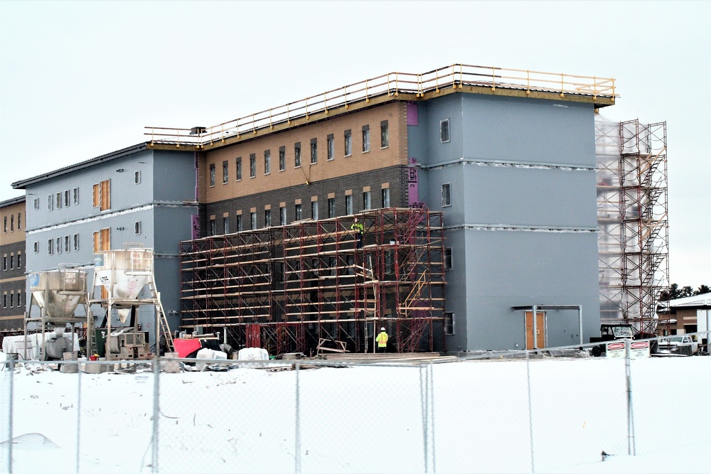 Construction of new, modern barracks building continues at Fort McCoy