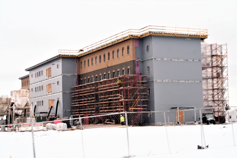 Construction of new, modern barracks building continues at Fort McCoy