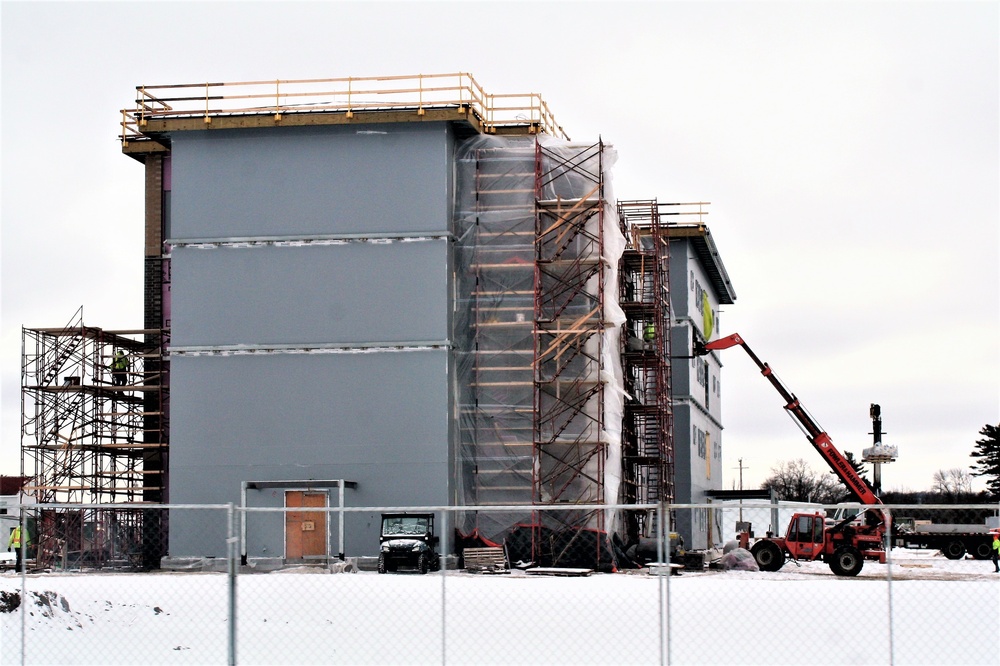 Construction of new, modern barracks building continues at Fort McCoy