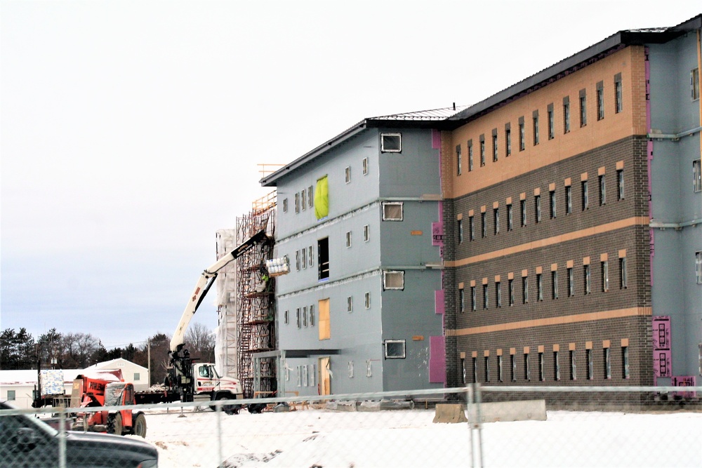 Construction of new, modern barracks building continues at Fort McCoy