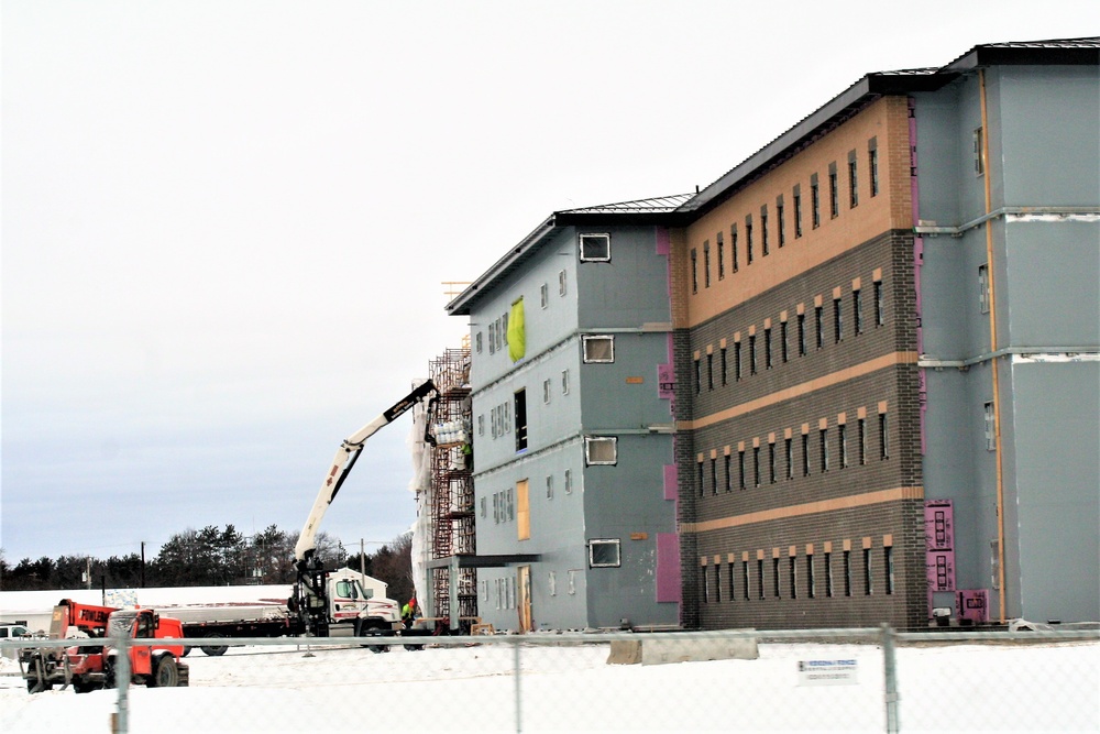 Construction of new, modern barracks building continues at Fort McCoy