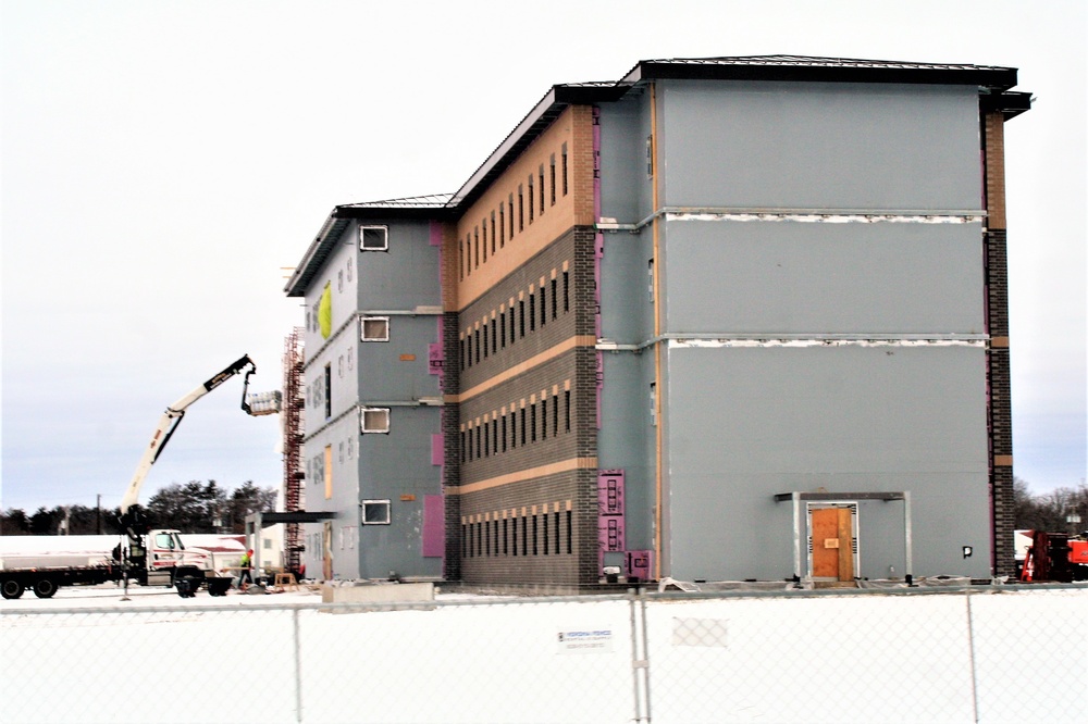 Construction of new, modern barracks building continues at Fort McCoy