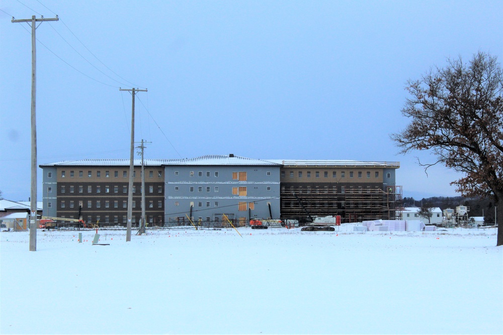 Construction of new, modern barracks building continues at Fort McCoy