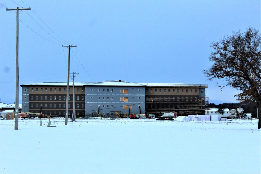 Construction of new, modern barracks building continues at Fort McCoy