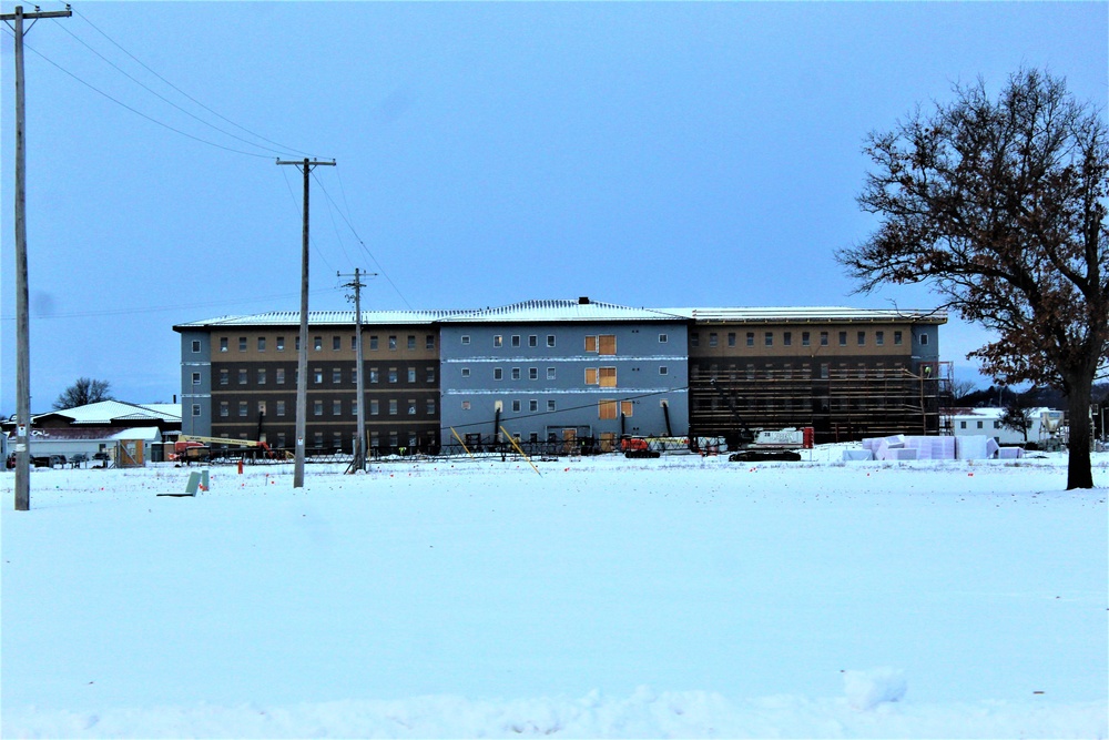 Construction of new, modern barracks building continues at Fort McCoy