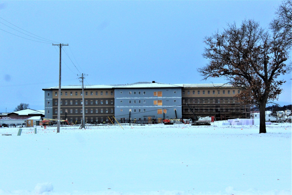 Construction of new, modern barracks building continues at Fort McCoy