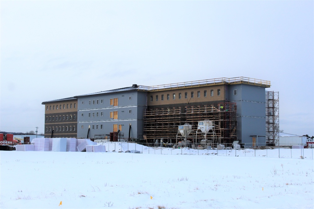 Construction of new, modern barracks building continues at Fort McCoy