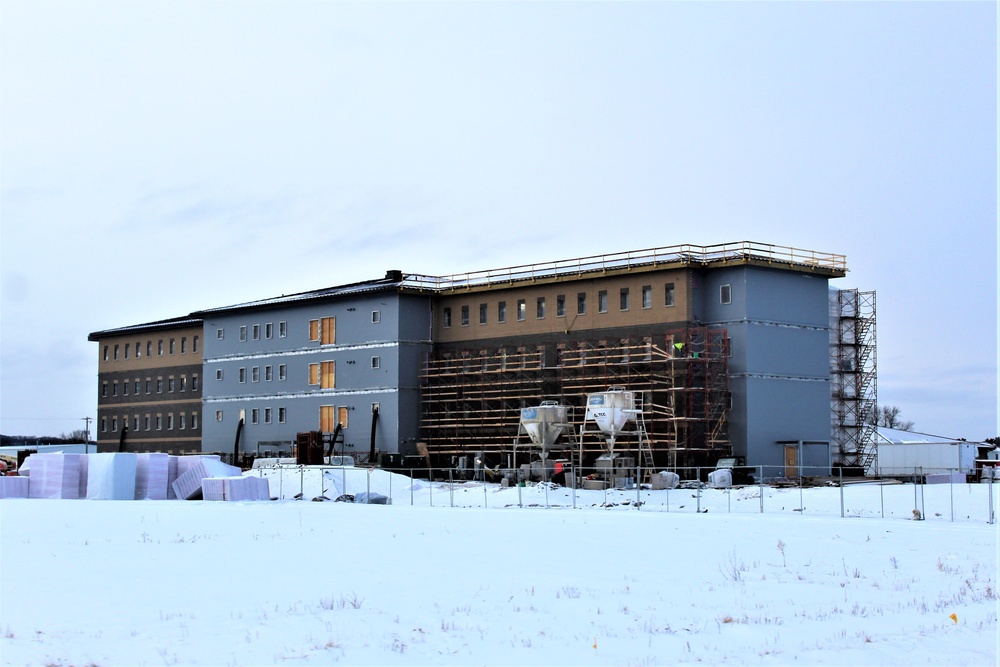 Construction of new, modern barracks building continues at Fort McCoy