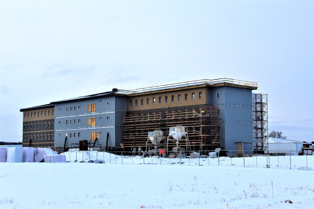 Construction of new, modern barracks building continues at Fort McCoy