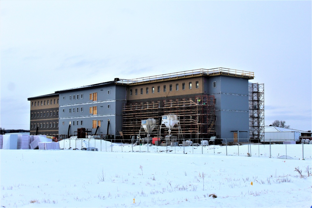 Construction of new, modern barracks building continues at Fort McCoy