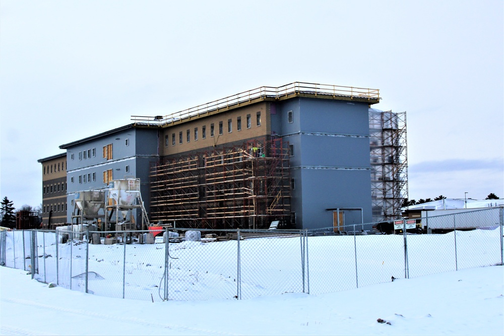 Construction of new, modern barracks building continues at Fort McCoy