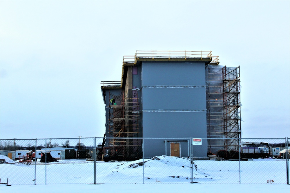 Construction of new, modern barracks building continues at Fort McCoy