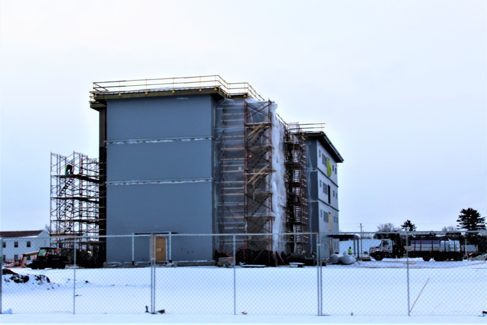 Construction of new, modern barracks building continues at Fort McCoy