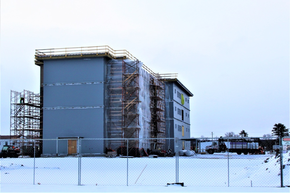 Construction of new, modern barracks building continues at Fort McCoy