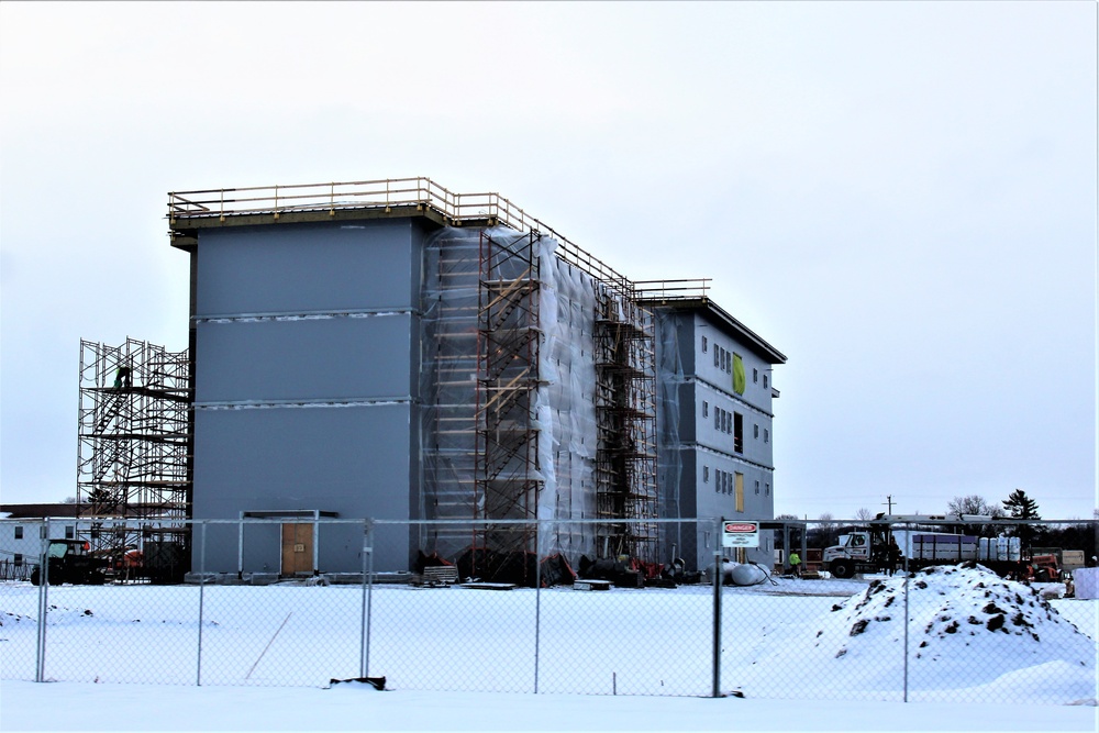 Construction of new, modern barracks building continues at Fort McCoy