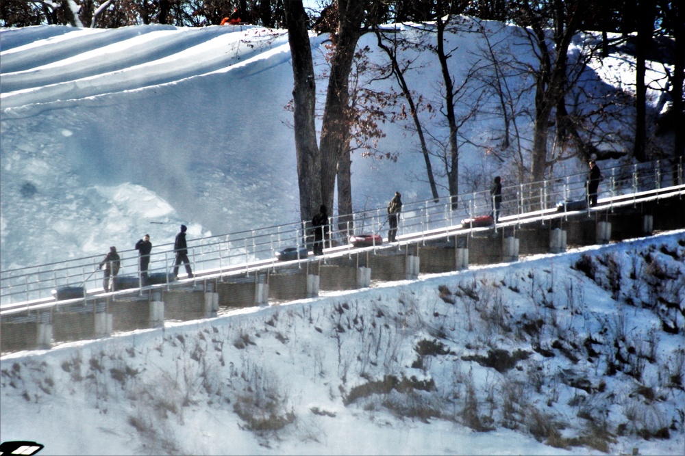 January 2021 snowtubing fun at Whitetail Ridge Ski Area at Fort McCoy