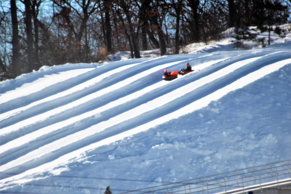 January 2021 snowtubing fun at Whitetail Ridge Ski Area at Fort McCoy