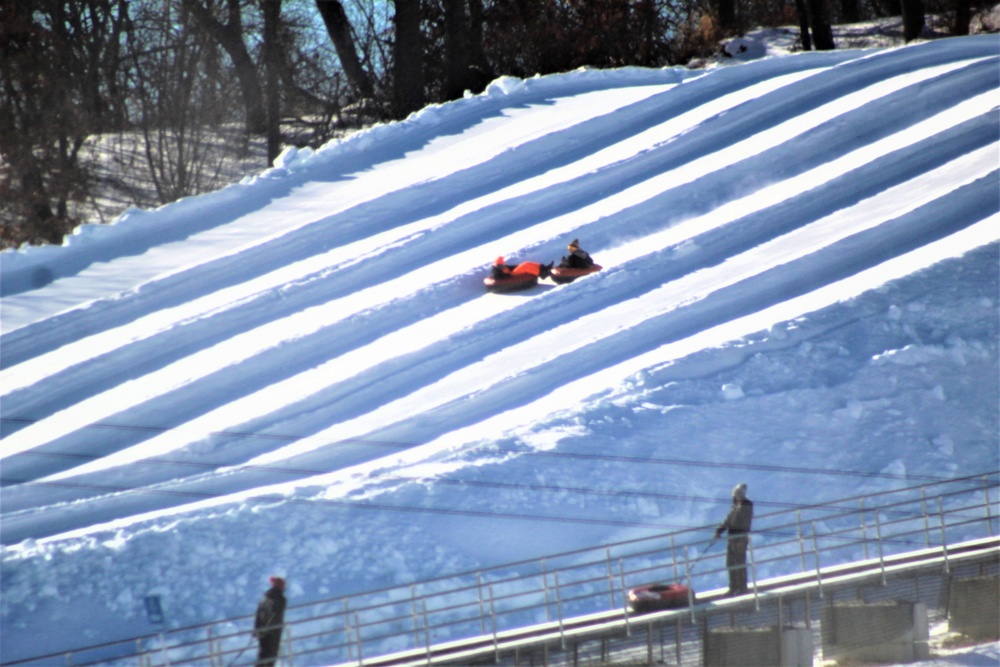 January 2021 snowtubing fun at Whitetail Ridge Ski Area at Fort McCoy