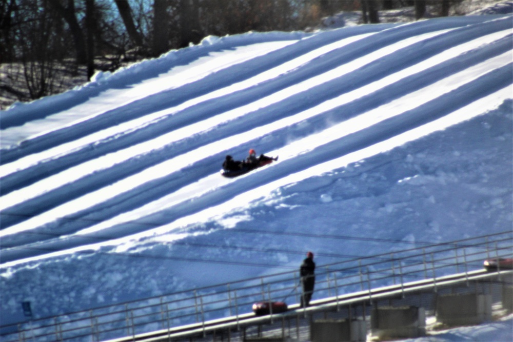 January 2021 snowtubing fun at Whitetail Ridge Ski Area at Fort McCoy