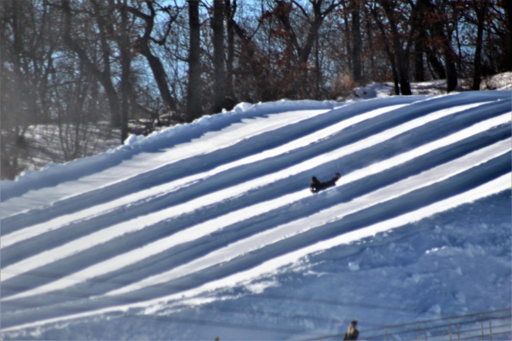 January 2021 snowtubing fun at Whitetail Ridge Ski Area at Fort McCoy