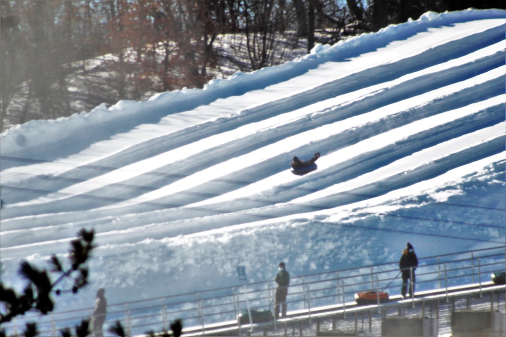 January 2021 snowtubing fun at Whitetail Ridge Ski Area at Fort McCoy