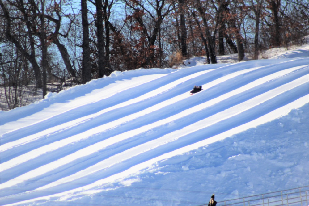 January 2021 snowtubing fun at Whitetail Ridge Ski Area at Fort McCoy