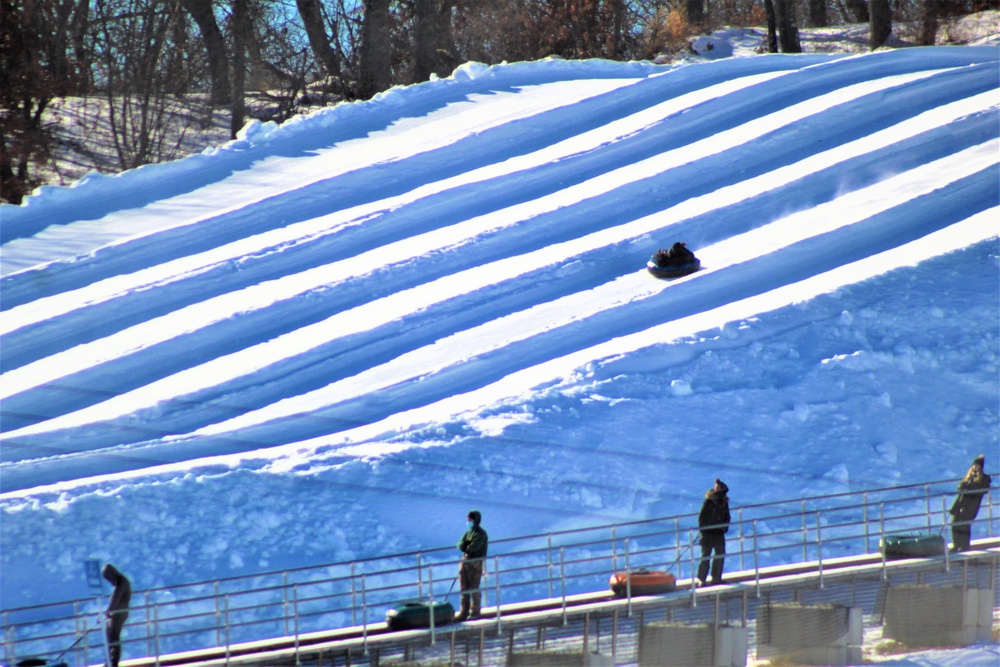 January 2021 snowtubing fun at Whitetail Ridge Ski Area at Fort McCoy